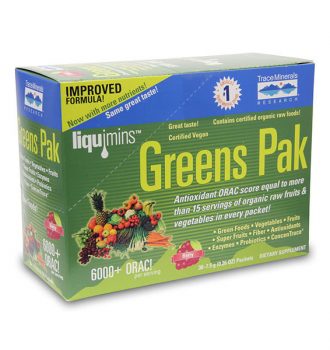 Greens Pak with 50 Superfoods from Trace Minerals